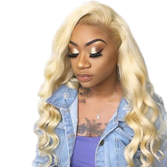#613 Blonde 13x4 HD Lace Front Wigs-Body Wave Human Hair Blonde Wigs #613 Blonde 13x4 HD Lace Front Wigs-Body Wave Human Hair Blonde Wigs - 28inch