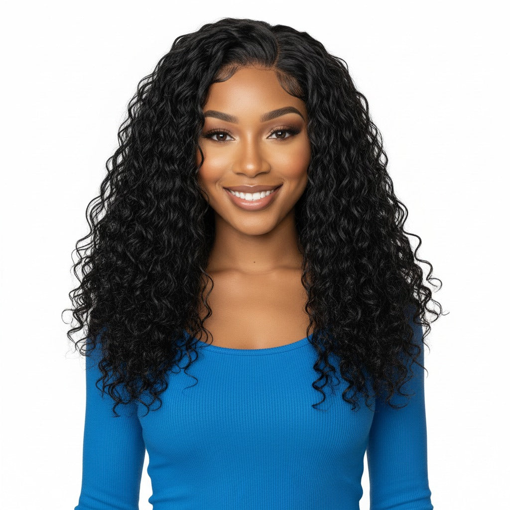 Brazilian Water Wave 100% Human Hair Bundle - 9A Brazilian Water Wave 100% Human Hair Bundle - 9A