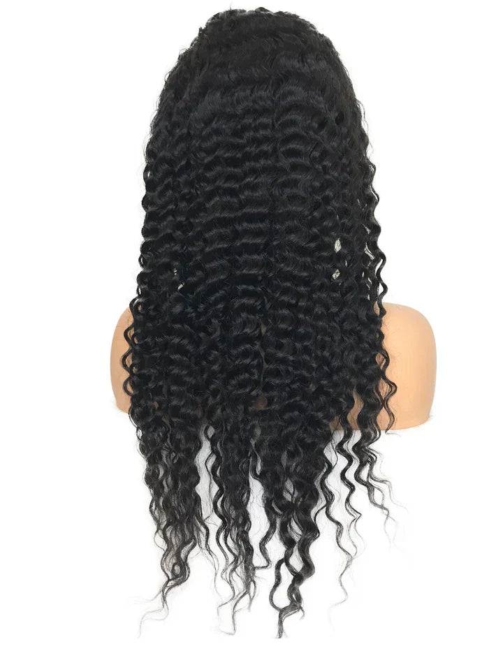 Transparent 100% Virgin Malaysian Deep Wave Lace Frontal Human Hair Wig Transparent 100% Virgin Malaysian Deep Wave Lace Frontal Human Hair Wig
