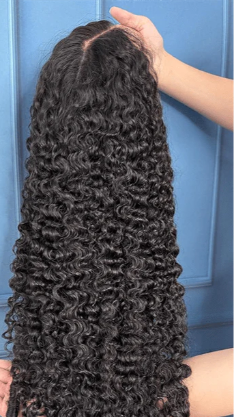 Burmese Curly Wig 13x4 Transparent Lace Front 180% Density Pre-Plucked Virgin Human Hair Burmese Curly Wig