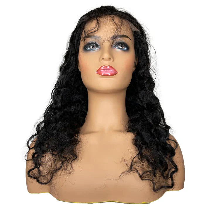 Swiss 8A Malaysian Deep Wave Lace Closure Human Hair Wig Swiss 8A Malaysian Deep Wave Lace Closure Human Hair Wig