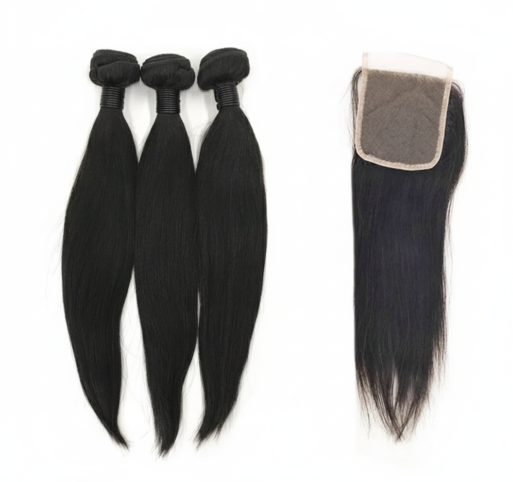3 Bundle Straight Set w/ Closure 3 Bundle Straight Set w/ Closure