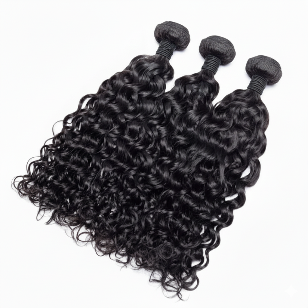 Brazilian Water Wave 100% Human Hair Bundle - 9A Brazilian Water Wave 100% Human Hair Bundle - 9A