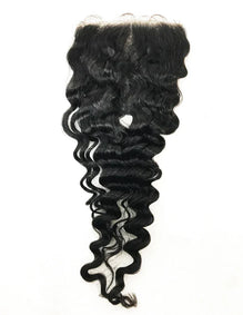 Deep Wave Human Hair Lace Closure 5x5