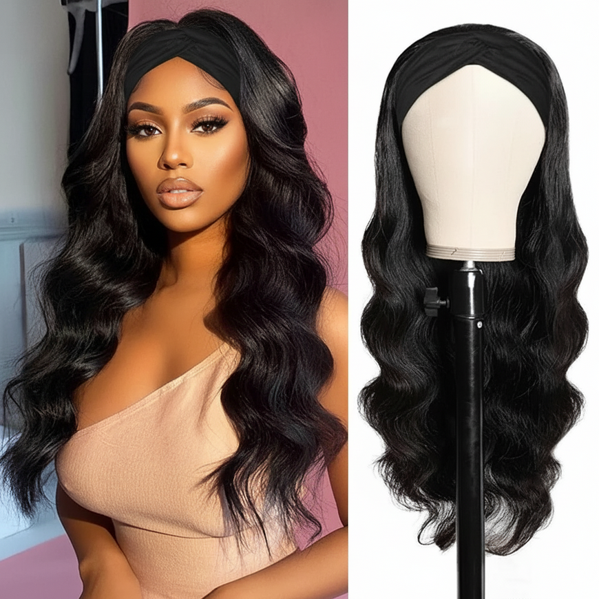 Body Wave Head band wig