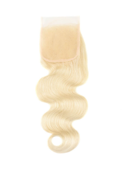 Body Wave Human Hair Lace Closure Color 613 4x4