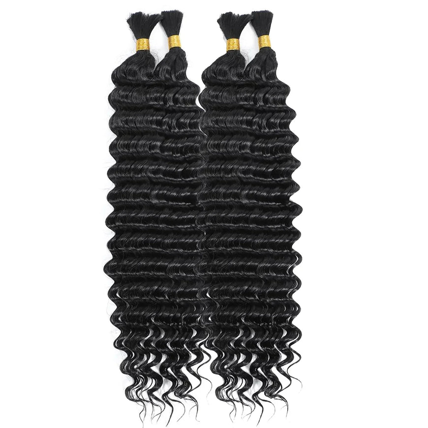 Deep Wave Braiding Hair - 100% virgin human hair - #1