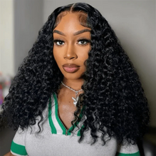 Burmese Curly Wig 13x4 Transparent Lace Front 180% Density Pre-Plucked Virgin Human Hair