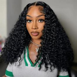 Burmese Curly Wig 13x4 Transparent Lace Front 180% Density Pre-Plucked Virgin Human Hair