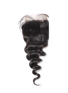 Loose wave Human Hair Lace Closure 4x4