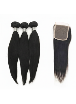 3 Bundle Malaysian Straight Set w/ Closure